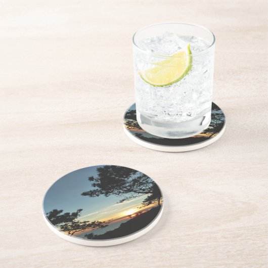 トーリーパインサンセットIIIカリフォルニアの風景 コースター (側面)