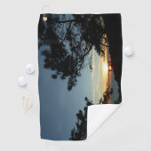 トーリーパインサンセットIIIカリフォルニアの風景 ゴルフタオル (インサイチュ)