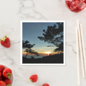 トーリーパインサンセットIIIカリフォルニアの風景 スタンダードカクテルナプキン (インサイチュ)