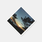 トーリーパインサンセットIIIカリフォルニアの風景 スタンダードカクテルナプキン (角)