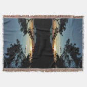 トーリーパインサンセットIIIカリフォルニアの風景 スローブランケット (正面)