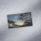 トーリーパインサンセットIIIカリフォルニアの風景 マグネット名刺 (インサイチュ)