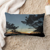 トーリーパインサンセットIIIカリフォルニアの風景 ランバークッション (ブランケット)