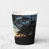 トーリーパインサンセットIIIカリフォルニアの風景 紙コップ (裏面)