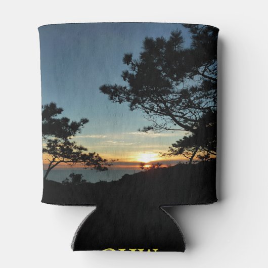 トーリーパインサンセットIIIカリフォルニアの風景 缶クーラー (裏面)