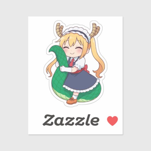 トールちびドラゴン メイド アート シール (シート)