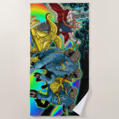 トールのチャリオット – ビーチタオル (正面)