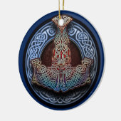 トールのハンマーのペンダントかオーナメント セラミックオーナメント (左)