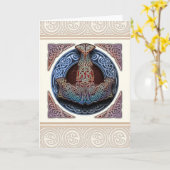 トールのハンマーの挨拶状 カード (黄色い花)