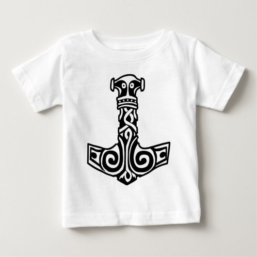 トールのハンマー ベビーTシャツ (正面)