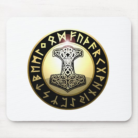 トールのハンマー マウスパッド (正面)