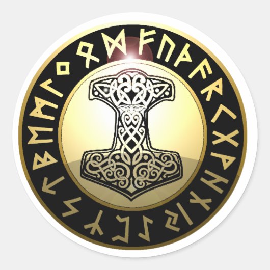 トールのハンマー ラウンドシール (正面)