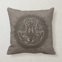 トールのベージュ革および金ゴールドのハンマー