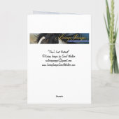 トールの最後のポートレートグリーティングカード 招待状 (裏面)