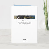 トールは野馬の挨拶状を読む カード (裏面)