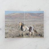 トールは野馬の挨拶状を読む カード (内部)