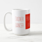 トールインディア名トールホワイトマグ コーヒーマグカップ (左)