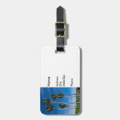 トールカービングパームズ ラゲッジタグ (正面縦)