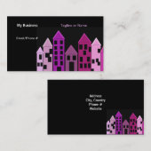 トールキャッスル建物シルエット 名刺 (正面/裏面)