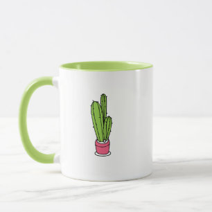 トールサボテン植物イラストレーション マグカップ