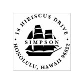 トールシップ差出人住所 ラバースタンプ (インプリント)