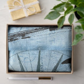 トールシップ帆船コンパスバラコラージュデカップージ 薄葉紙 (ギフト)