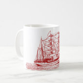 トールシップ – マグカップ (正面左)