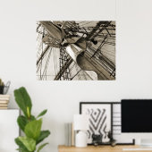 トールシップ・マスト&セイル ポスター (ホームオフィス)