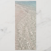 トールズ結婚メニュートロピカルビーチシーンテンプレート 案内状 (裏面)