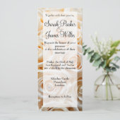 トールソフトアイボリーバラ招待状 招待状 (スタンド正面)