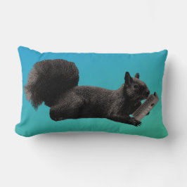 トールテイルズブルーグリーンリス ランバークッション