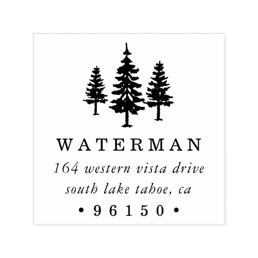 トールパインズ差出人住所 セルフインキングスタンプ (デザイン)