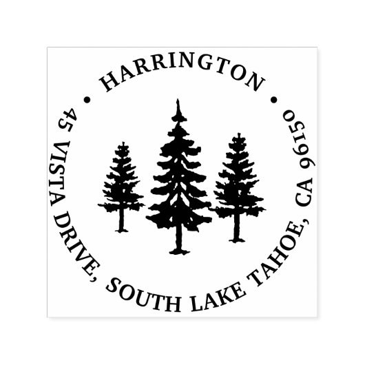 トールパインズ素朴差出人住所 セルフインキングスタンプ (デザイン)