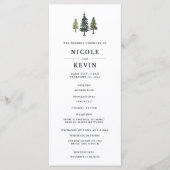 トールパインズ結婚セレモニー計画 プログラム (正面)