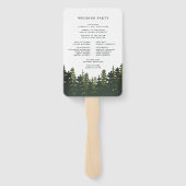 トールパインズ結婚式 プログラム ハンドファン (裏面)