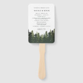 トールパインズ結婚式 プログラム ハンドファン (正面)