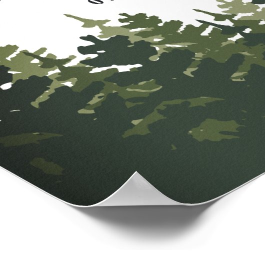 トールパインズ |愛の応援結婚へのバー標識 ポスター (角)