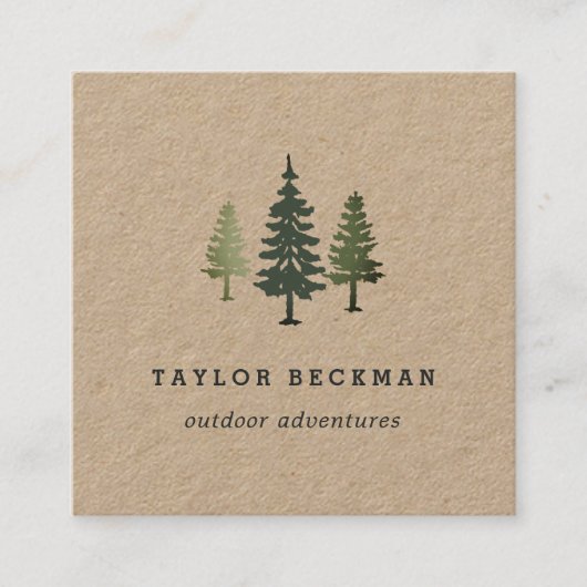 トールパインズ | Kraft スクエア名刺 (正面)