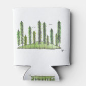 トールパインツリーフォレストウォーターカラークーラーボックス 缶クーラー (裏面)