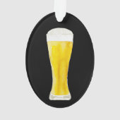トールビールパーソナライズされたオーナメント オーナメント (裏面)
