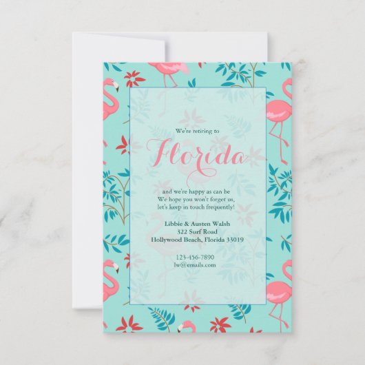 トールフラミンゴ招待状 招待状 (正面)