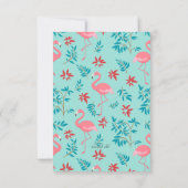 トールフラミンゴ招待状 招待状 (裏面)