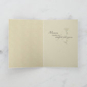 トールフラワー悔やみや弔慰 カード (内部)