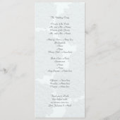 トールブルーアジサイ結婚のセレモニー プログラム (裏面)