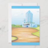 トールブルー建物招待状 招待状 (正面)