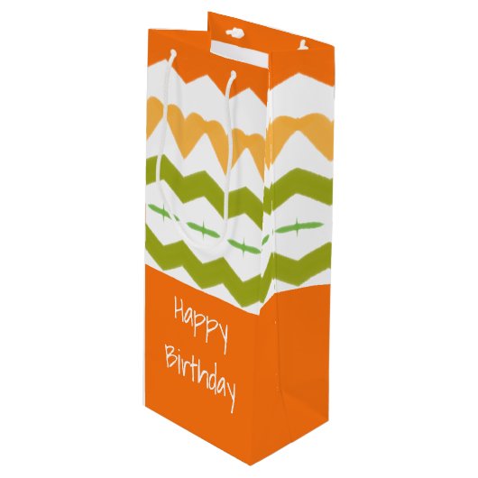 トールボトルスタイル紙バッグ ワインギフトバッグ (正面アングル)