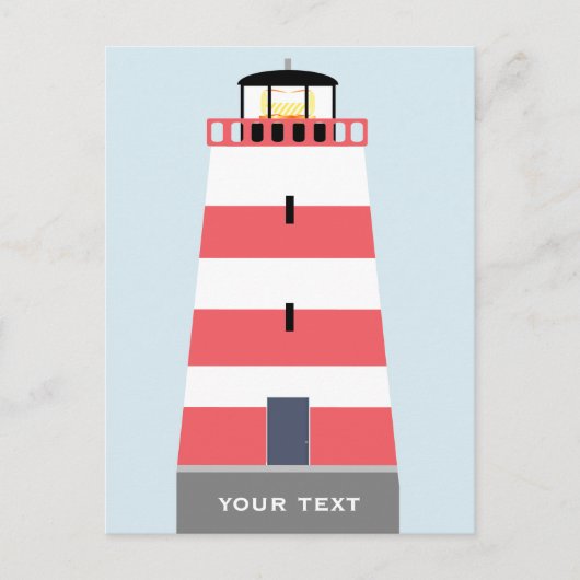 トールラ赤と白イトハパーソナライズされたウス シーズンポストカード (正面)