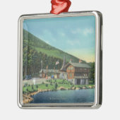 トール・ハウスの湖のスティーヴンスの眺め メタルオーナメント (左)