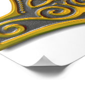 トール・ハンマー・金ゴールド ポスター (角)