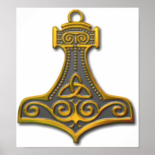 トール・ハンマー・金ゴールド ポスター (正面)